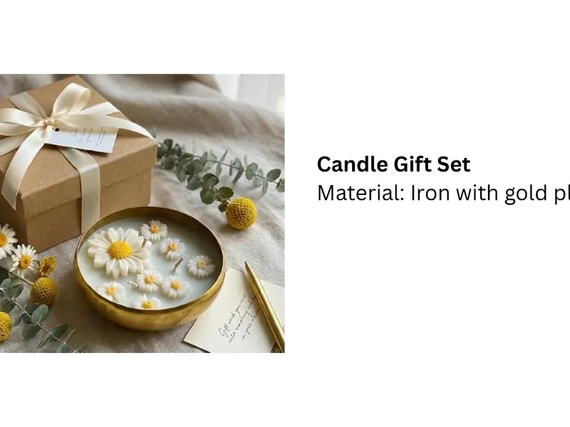 Daisy Candle Gift Set