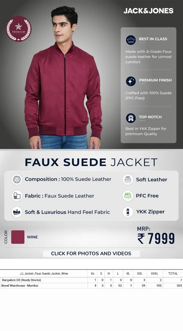 Faux Suede Jacket