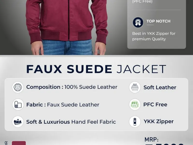 Faux Suede Jacket